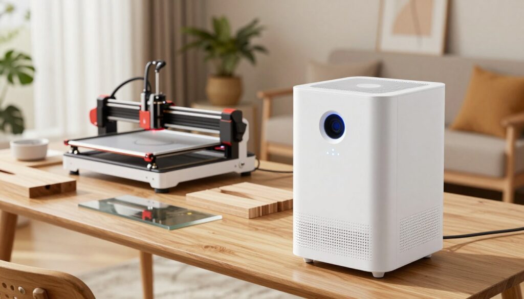 best smoke purifier for laser engraver in a home apartment