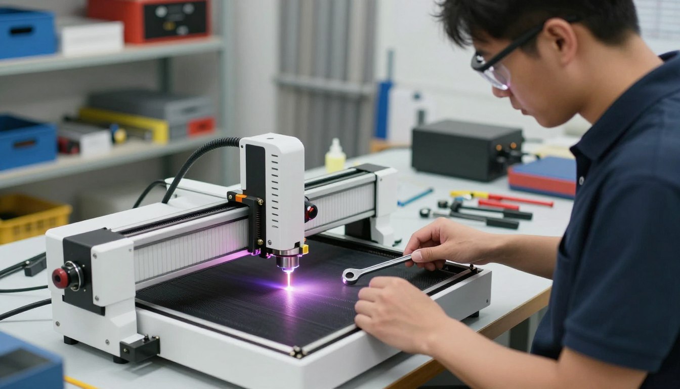 how to adjust belt tension on a diode laser cutter