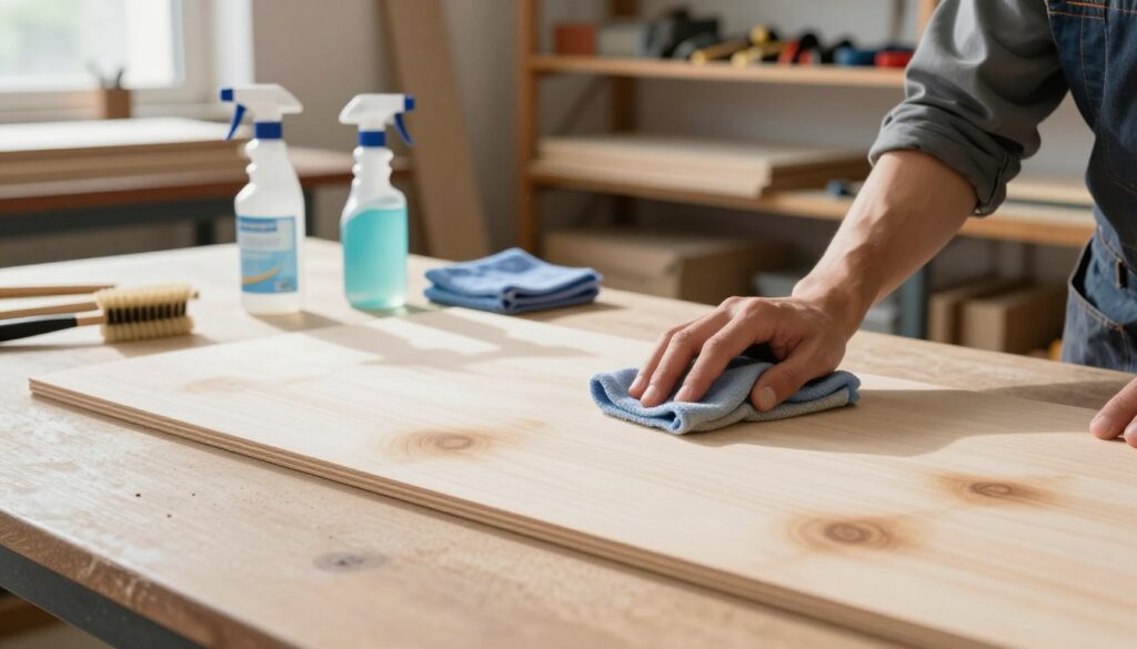 how to remove smoke stains from laser cut plywood