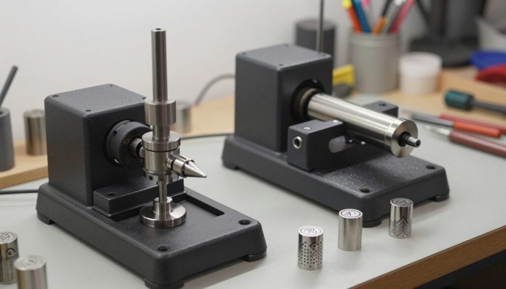 rotary attachment vs roller axis for engraving tumblers